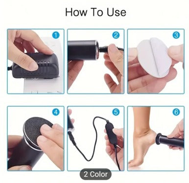 Removedor Eléctrico de Callos Profesional con Lijas Desechables