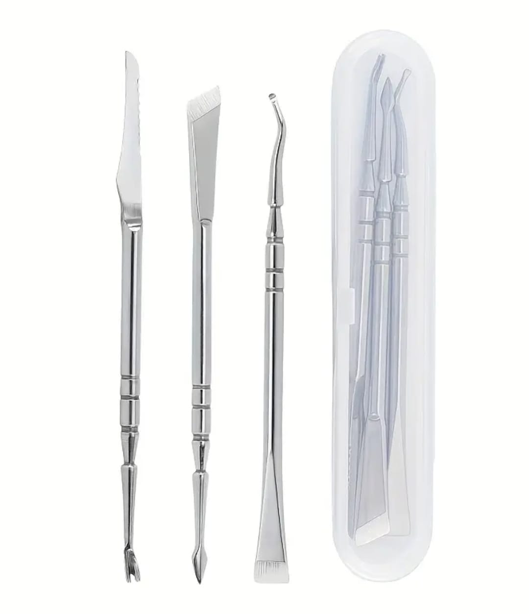 Set Profesional de Cuchillas para Pedicura / Quiropodia (3 Piezas + Estuche)
