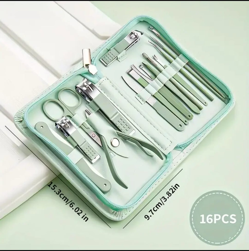 Kit Profesional de Manicura y Pedicura (16 o 18 Piezas)